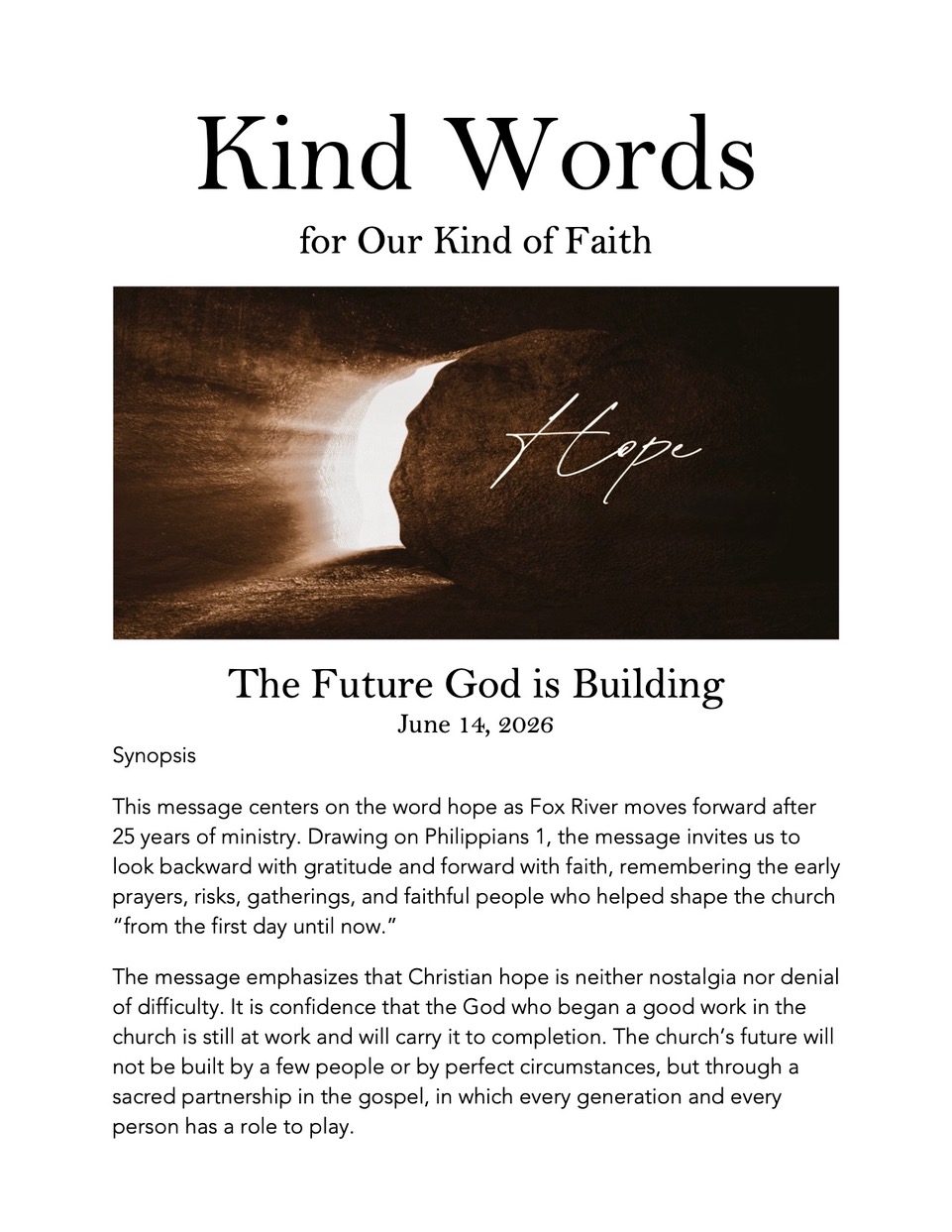Sermon Poster for 6-14-26
